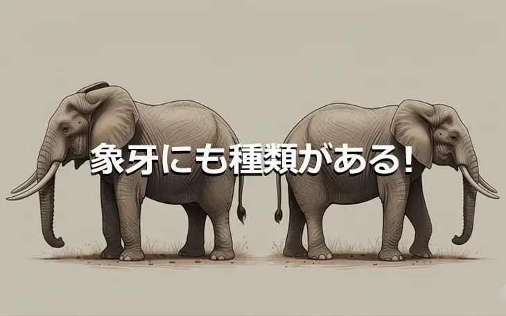 象牙にも種類がある!