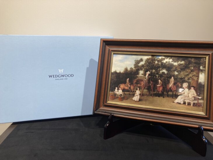 『ウェッジウッド 世界限定500枚限定 西洋庭園風景図陶板画』