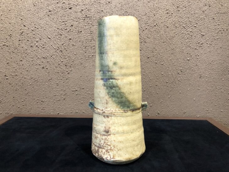 鈴木 五郎 作『黄瀬戸 花入』 ｜骨董品買取 緑和堂