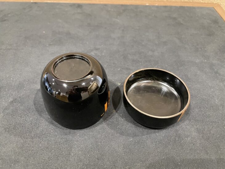 熨斗蒔絵 中棗 治峰作 茶道具