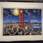 メラニー・テイラー・ケント 作『Golden Gate Bridge』シルクスクリーン
