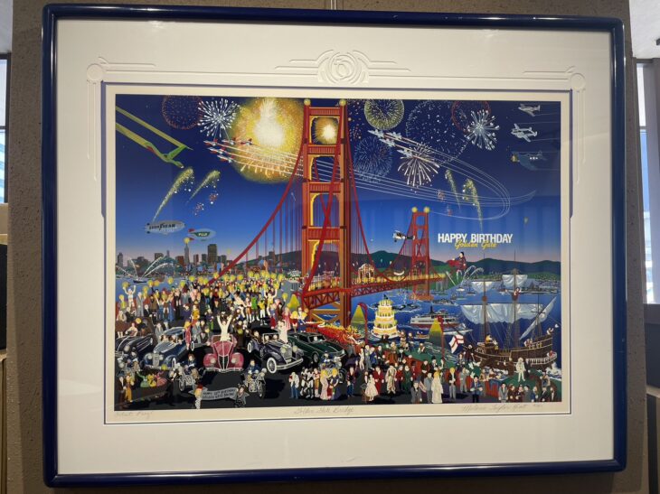 メラニー・テイラー・ケント 作『Golden Gate Bridge』シルクスクリーン