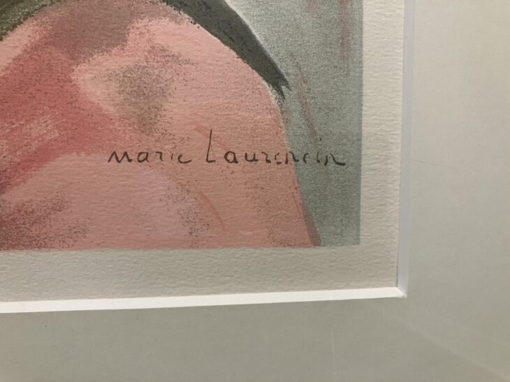 マリー・ローランサン 『真珠の髪飾りの乙女』 ｜骨董品買取 緑和堂