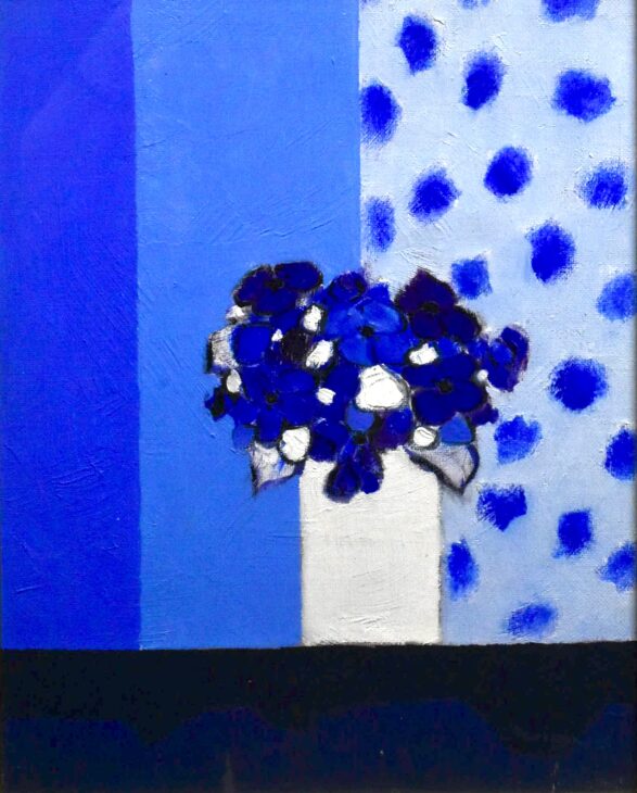 アンドレ・ヴィギュド 作『青い水玉模様』 ｜骨董品買取 緑和堂