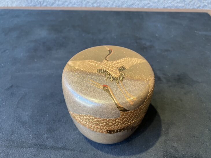 鈴木睦美 『双鶴大棗』 鵬雲斎書付 ｜骨董品買取 緑和堂