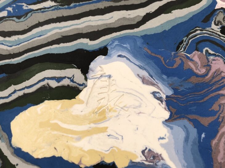 松井康成 作 『翠瓷練上飾り鉢』 ｜骨董品買取 緑和堂