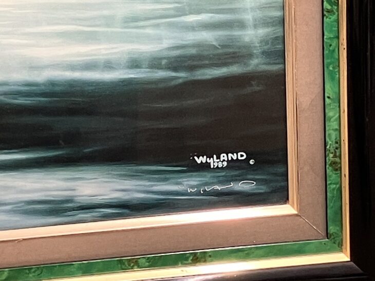 ウッド作　テトンズ川　　ワイオミングの流れ　油絵 ウッド作 テトンズ川 ワイオミングの流れ 油絵 - メルカリ