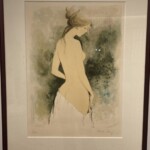 ベルナール・シャロワ 作 裸婦画 リトグラフ