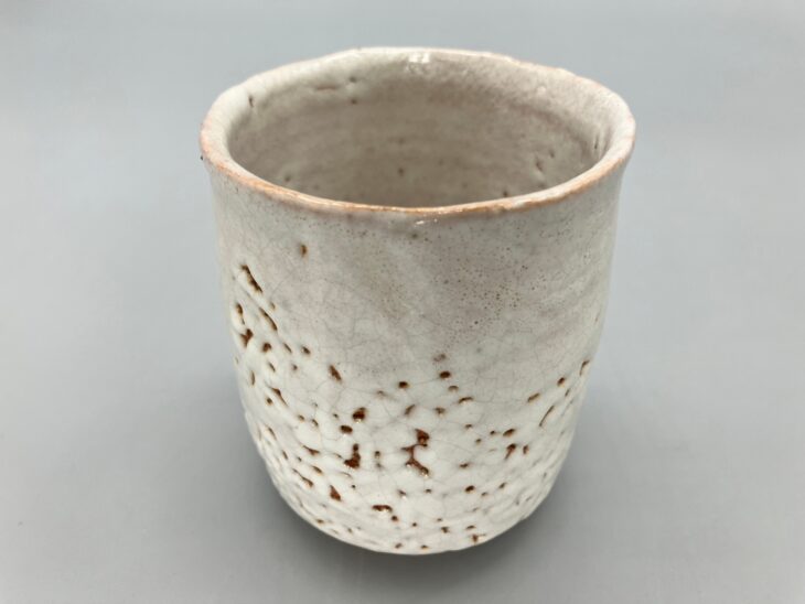 十一代 三輪休雪 作 『萩焼 湯呑』 ｜骨董品買取 緑和堂