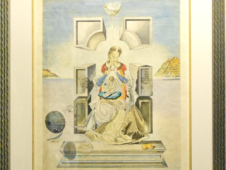 サルバドール・ダリ『ポルト・リガトの聖母』銅版
