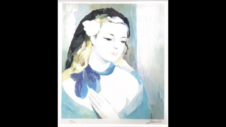 マリーローランサン 作 『女性』 ｜骨董品買取 緑和堂