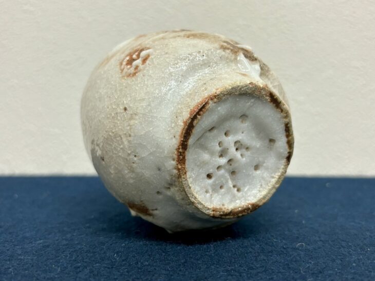 未使用　二代半泥子 川喜田敦作 志野焼 湯呑 共箱 竜合窯 川喜田敦『湯 しの』 ｜骨董品買取 緑和堂