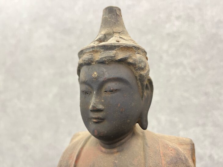 【#YS0045】漢代の和田玉玉仏　細かく精巧に彫刻されたリアルな仏像 YS0045】漢代の和田玉玉仏 細かく精巧に彫刻されたリアルな仏像