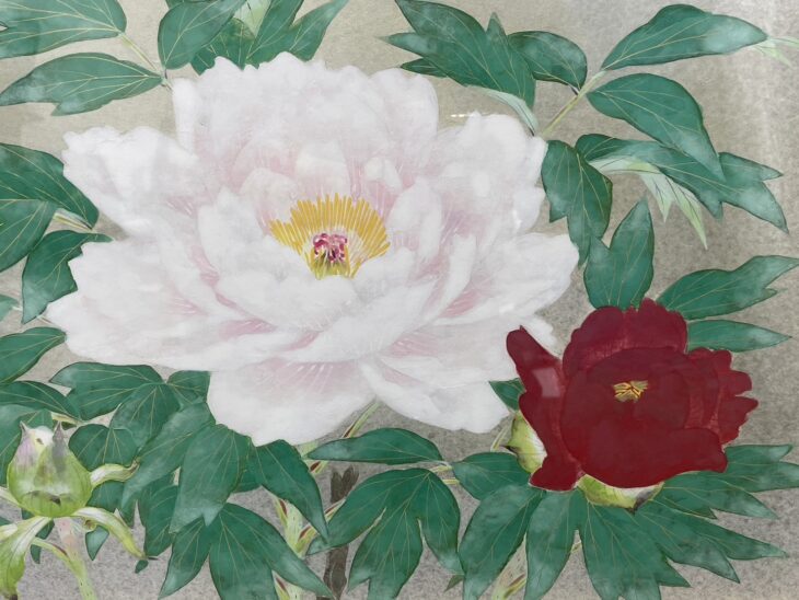 岡崎忠雄 『牡丹』 ｜骨董品買取 緑和堂