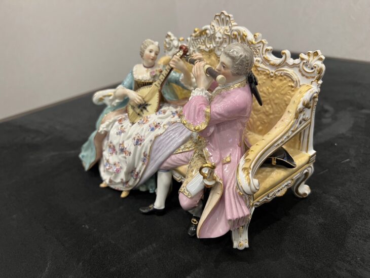 MEISSEN マイセン窯『 ロイヤルティペア プレイングミュージック