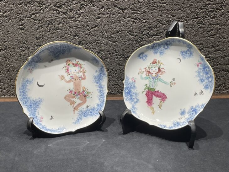 マイセン 『真夏の夜の夢 プレート』2枚