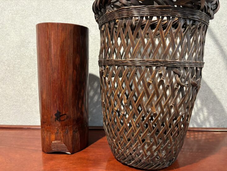 三代 早川尚古斎 『提梁 花籃』 ｜骨董品買取 緑和堂