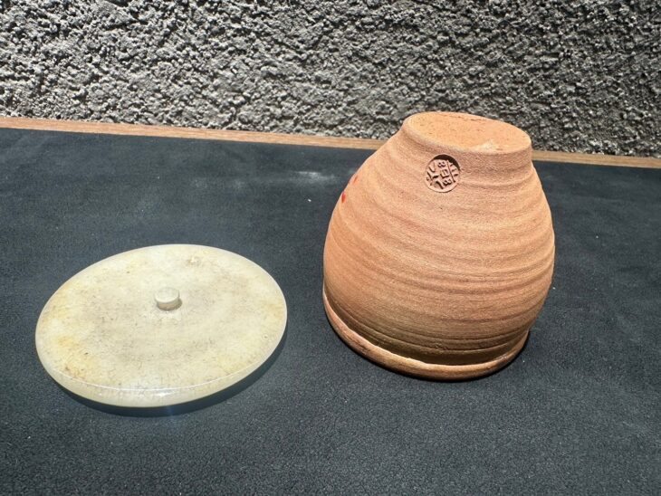 永楽造 惺斎書付 『傳来嶋物 大福茶入写』 ｜骨董品買取 緑和堂