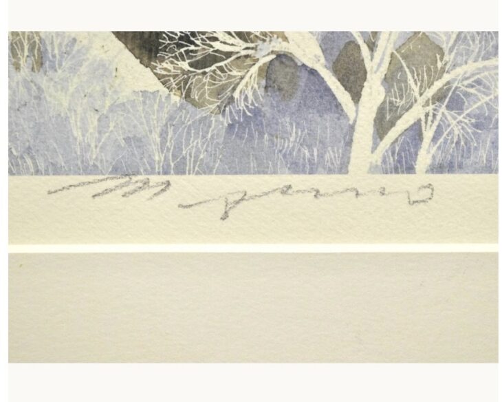 安野光雅 『オーストリア オーベルン ドルフ』 ｜骨董品買取 緑和堂