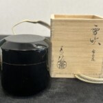 茶平一斎 『吹雪 棗』