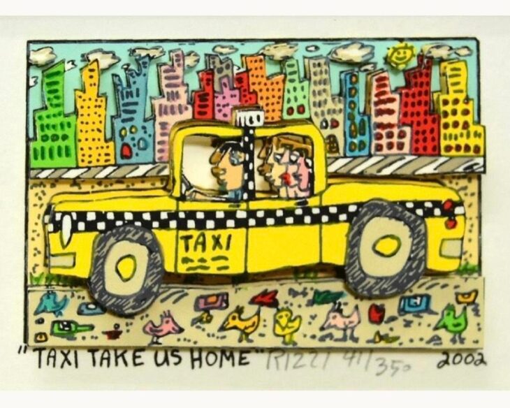 ジェームス・リジィ 『TAXI TAKE US HOME』 ｜骨董品買取 緑和堂