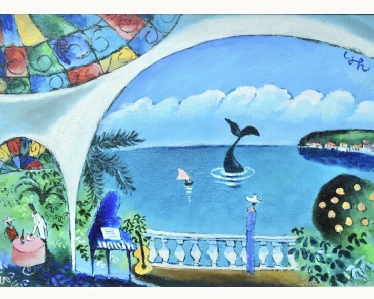 平野琳人 『ピアノとギター』 ｜骨董品買取 緑和堂