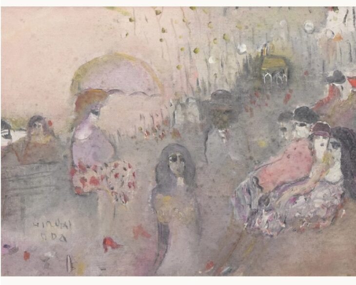 真作保証【織田廣喜　風景　肉筆水彩画額装】福岡出身洋画家 真作保証【織田廣喜 風景 肉筆水彩画額装】福岡出身洋画家