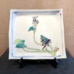 武腰潤 『色絵川蝉文盛器』