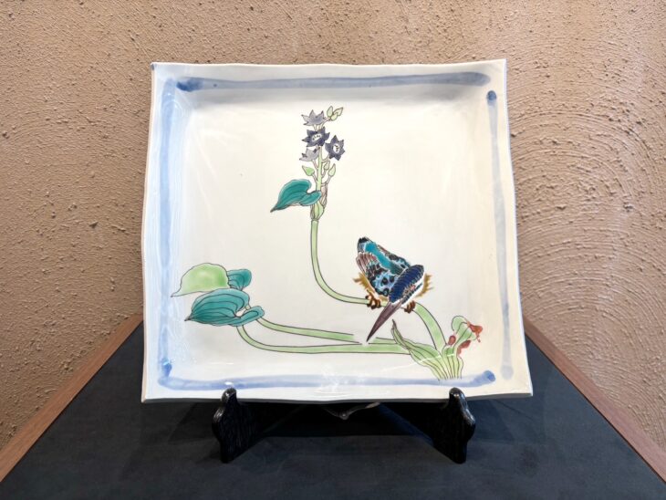 武腰潤 『色絵川蝉文盛器』