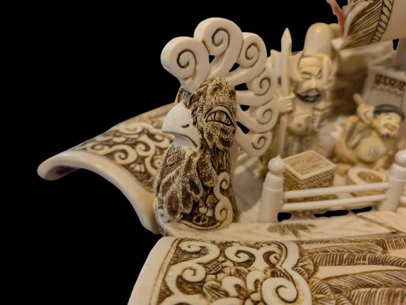 七福神 象牙调 在銘 古美術 骨董 根付 七福神 象牙调 在銘 古美術 骨董 根付 象牙買取 - 骨董品買取なら古