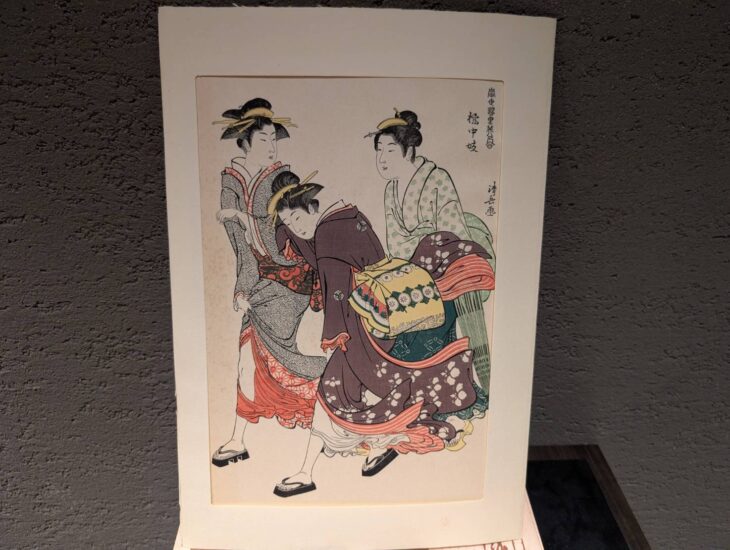 【浮世絵美人名画】 手摺木版画 アダチ版画 5点セット 浮世絵美人名画】 手摺木版画 アダチ版画 5点セット