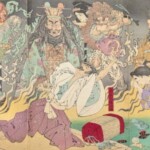 月岡芳年『平清盛炎焼病之図』