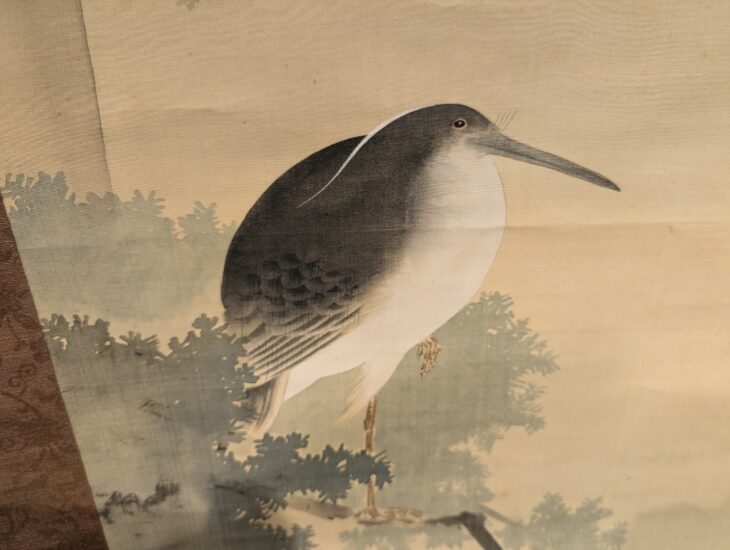 渡辺省亭 花鳥画 双幅 ｜骨董品買取 緑和堂
