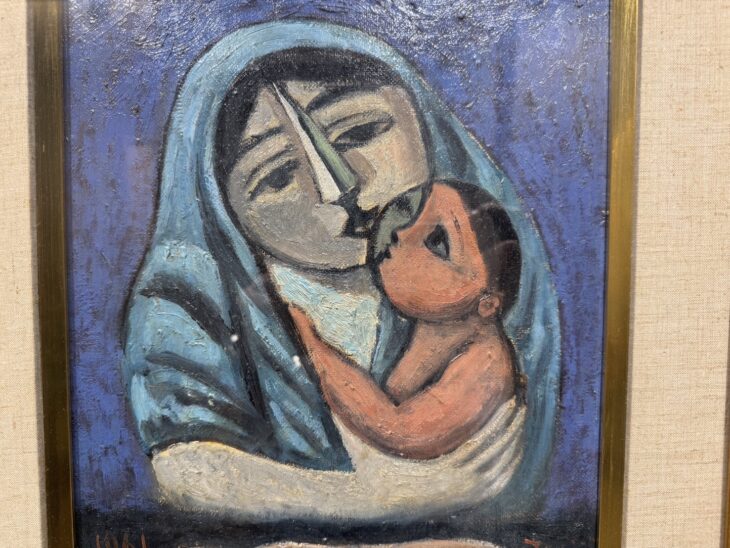 北川民次『母子像』