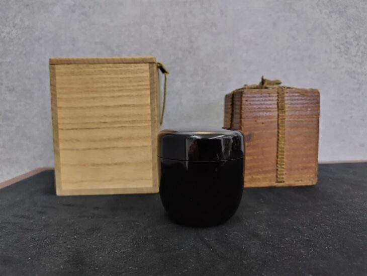 仙叟宗室 名判 『黒中棗』 淡々斎識