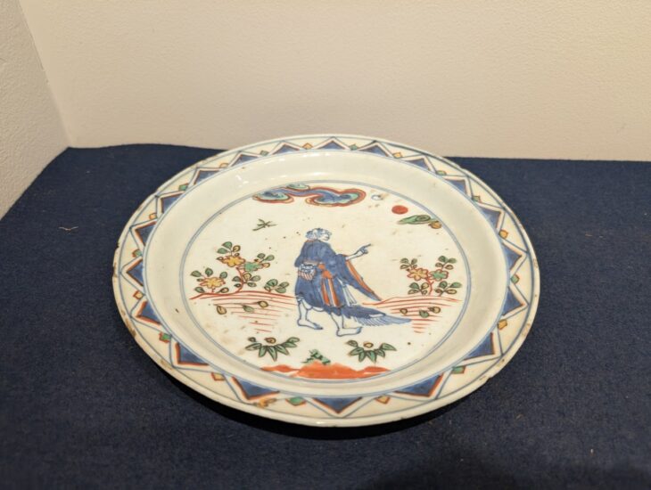 天啓赤絵 人物図 皿