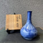 李朝 瑠璃釉 徳利　