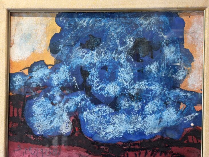 複製画 三岸節子 「雷が来る」額縁付き 複製画 三岸節子 「雷が来る」額縁付き 複製画 三岸節子 「雷が