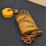 山水蒔絵　内梨地　印籠