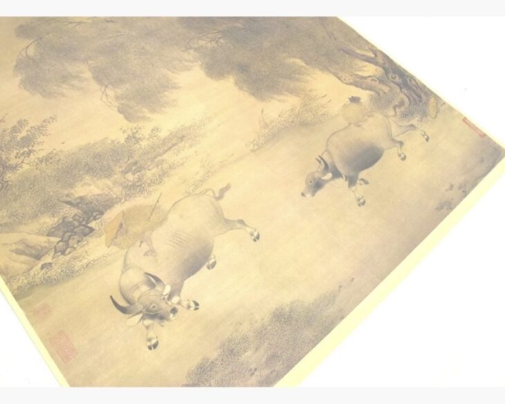 宋 李迪『風雨歸牧圖』