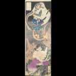 月岡芳年『袴垂保輔鬼童丸術競図』