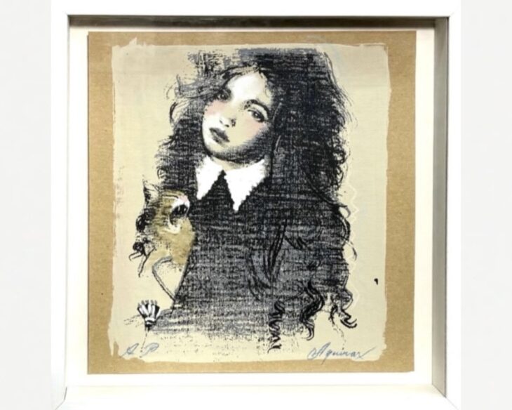 宇野亜喜良 手彩色 版画 ｜骨董品買取 緑和堂