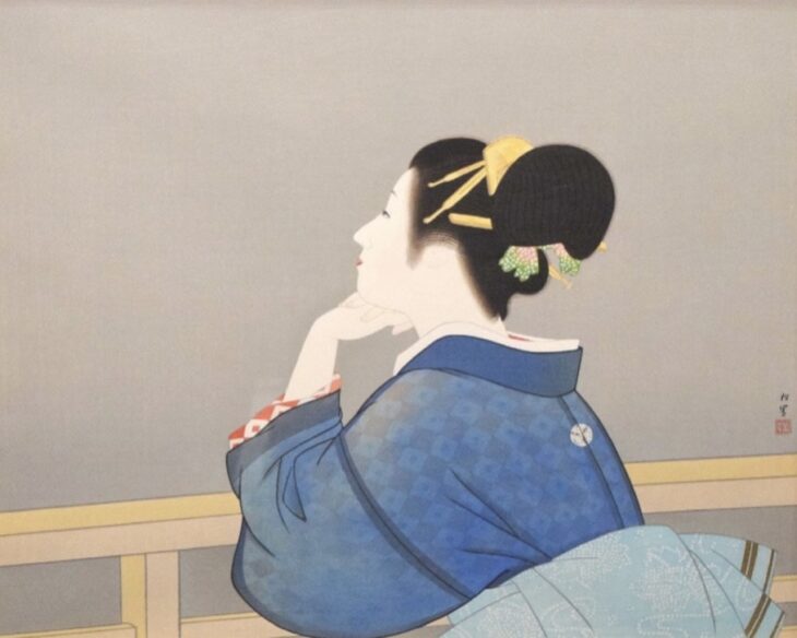 上村松園【待月】木版画　限定350 上村松園【待月】木版画 限定350 Amazon.co.jp: 上村松園 「待月」 木