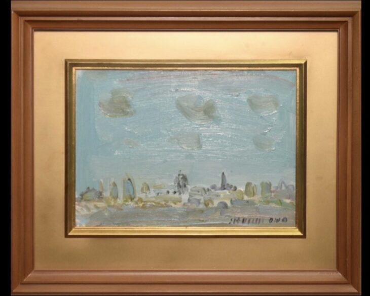 小野州一 『ブルゴーニュ風景(フランス)』 4号