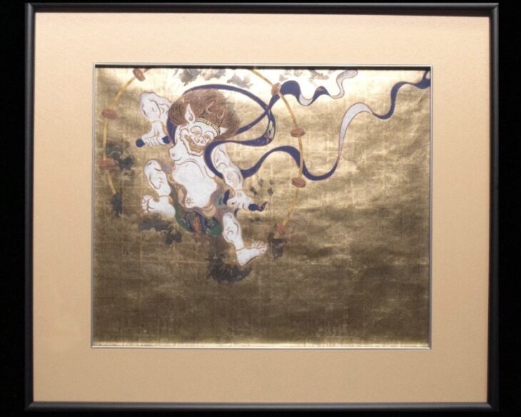 俵屋宗達『雷神図』 木版画