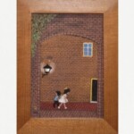 谷内六郎 『レンガの町 デンマークにて』 ロイヤルコペンハーゲン 陶板画