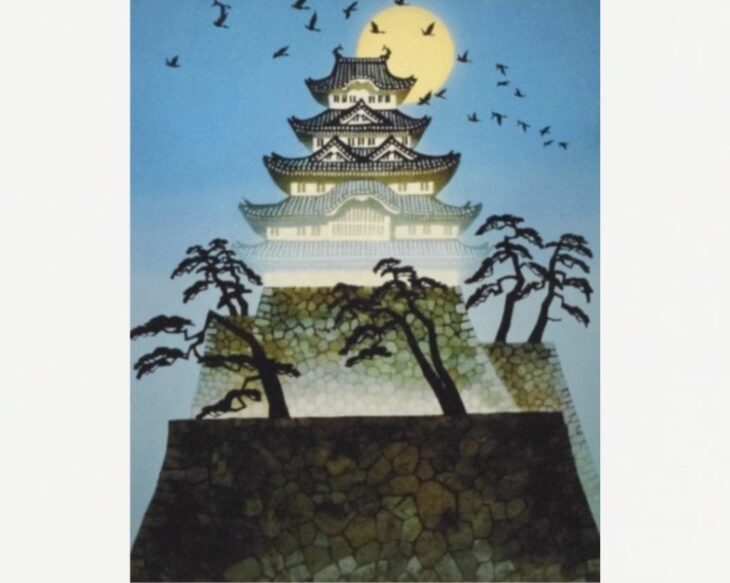 藤城清治 『荒城の月』 ｜骨董品買取 緑和堂