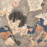 歌川国芳 『本朝水滸伝剛勇八百人一個　大谷古猪之助』