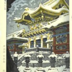 笠松紫浪 『日光 陽明門の雪』