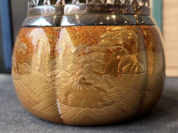 金蒔絵 香炉 ｜骨董品買取 緑和堂